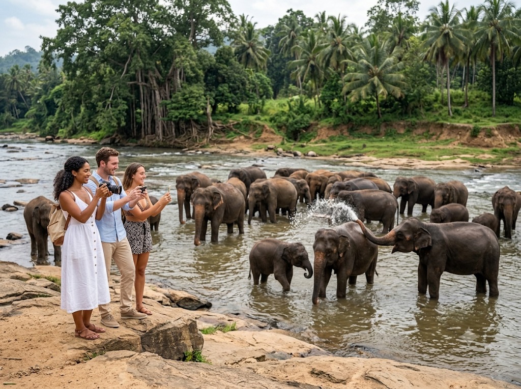 Elephants in Sri Lanka